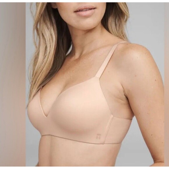 Tommy John Second Skin Lightly Lined Wireless Bra In Maple Sugar Sz 36C New - Picture 1 of 7